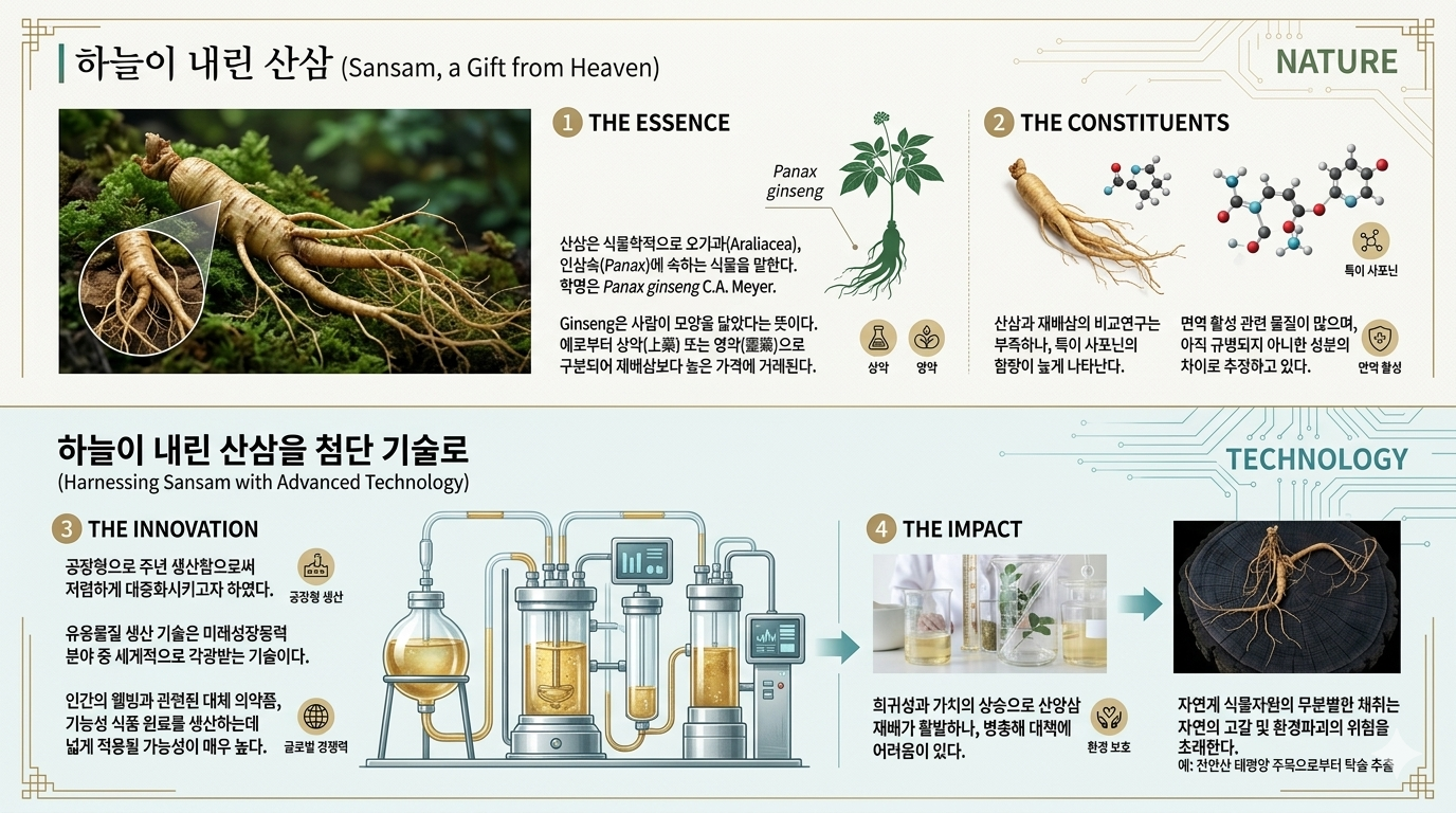 감귤대체작물 산삼배양근이란